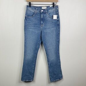 We The Free Low Maintenance Mid Rise Crop Bootcut Denim Stretch Jeans Size 28